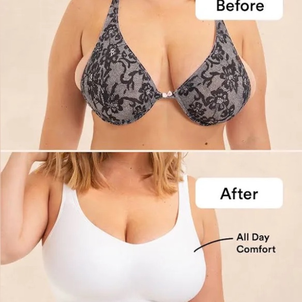 truekind daily comfort wirefree shaper bra white - Picture 3 of 4